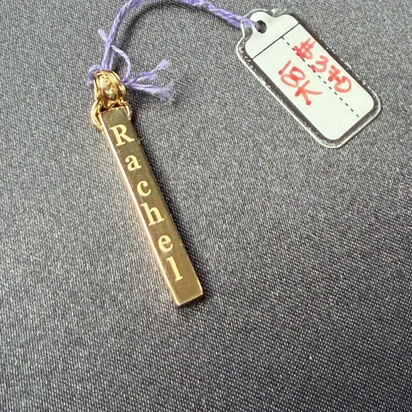 18k Gold Bar - RACHEL - Picture 1 of 2